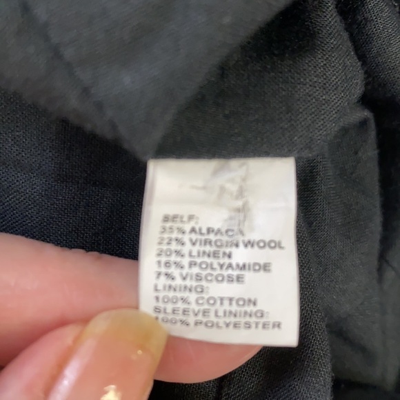 Tocca Charcoal Wool Blend Tailored Jacket - Picture 7 of 8